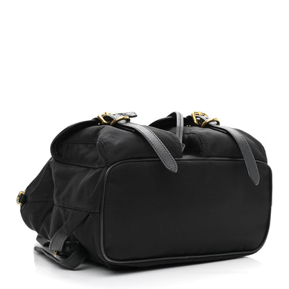 Prada Tessuto Nylon Soft Calfskin Backpack Black 4 of 10