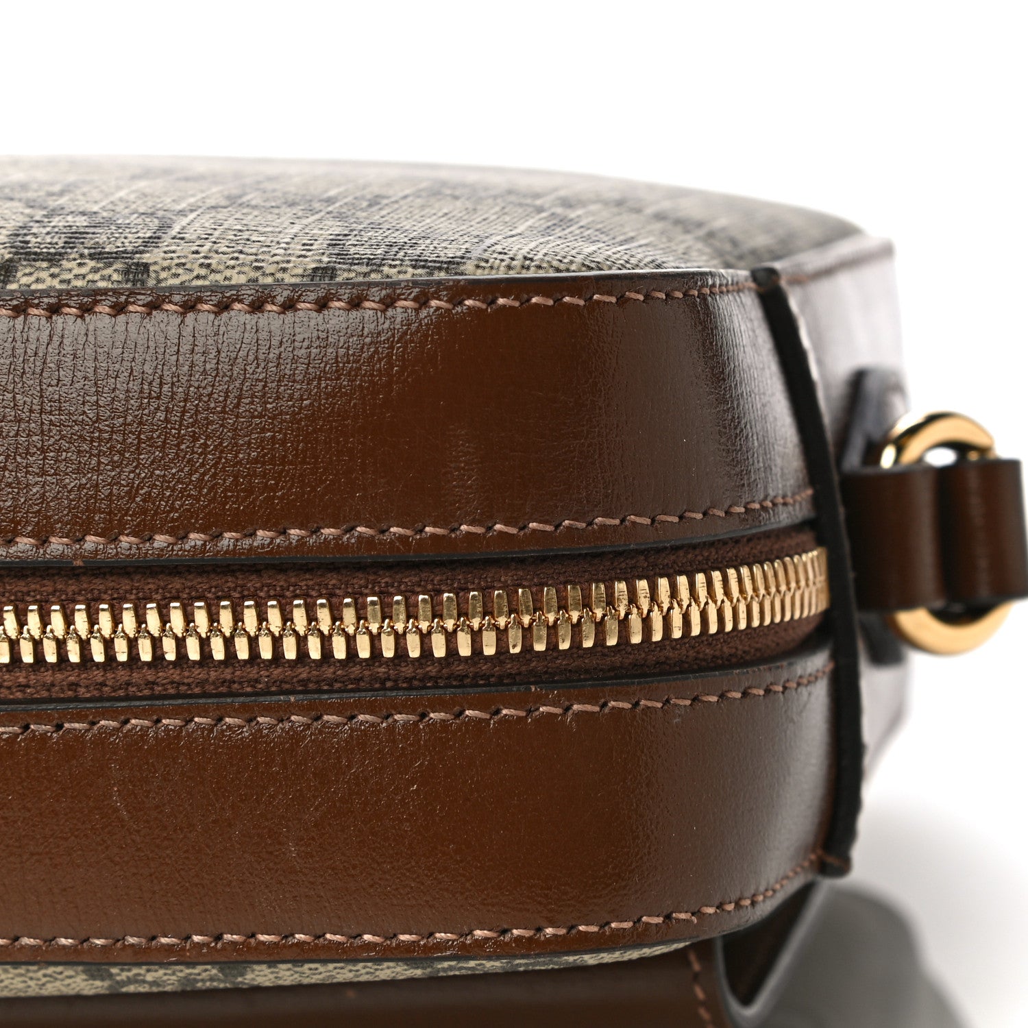 Gucci GG Supreme Monogram Small Horsebit 1955 Shoulder Bag Beige Brown Sugar 16 of 22