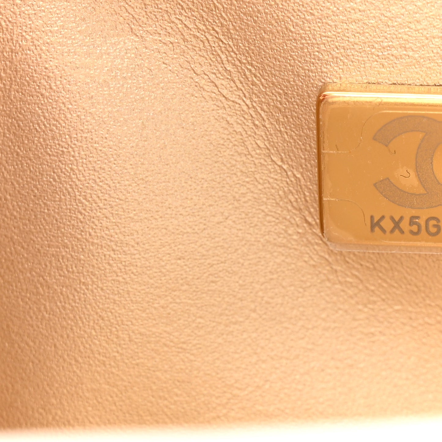 Lambskin Quilted CC Crystal Logo Chain Flap White