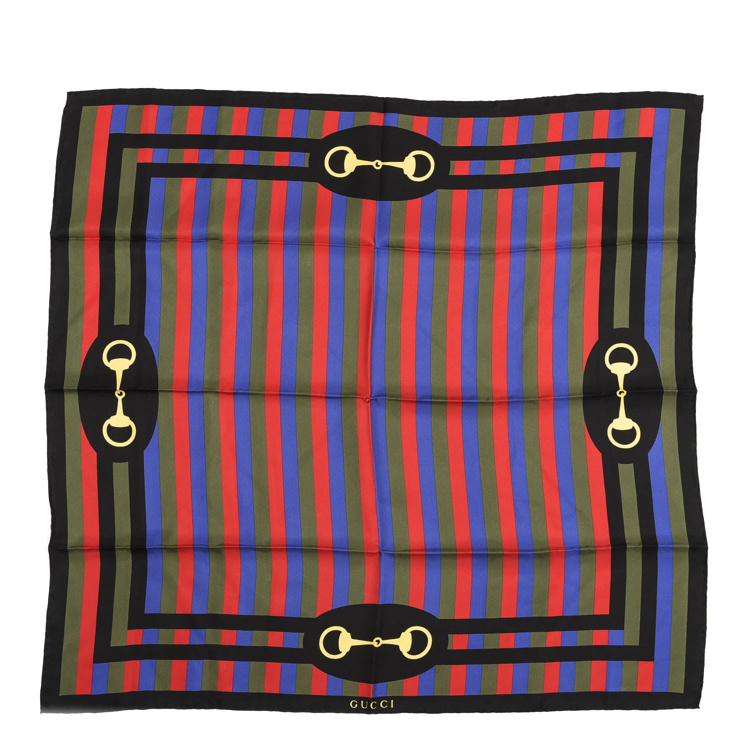 Gucci Silk Baiadera Horsebit Scarf Red 1 of 4