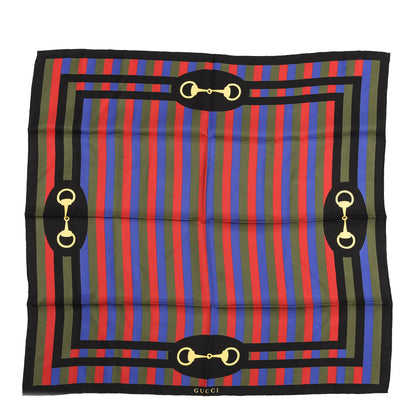 Gucci Silk Baiadera Horsebit Scarf Red 1 of 4