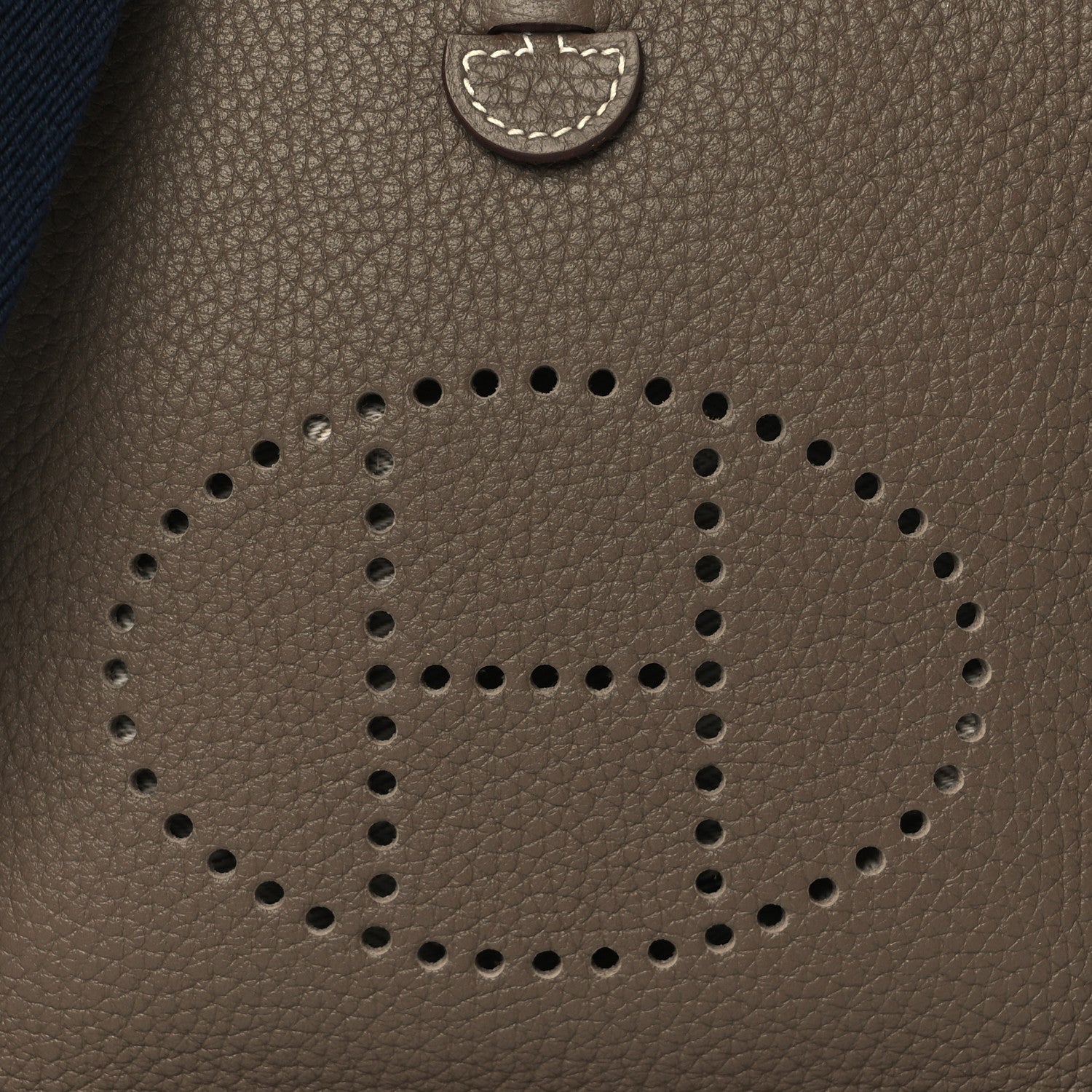 Hermes Taurillon Clemence Amazone Evelyne TPM Etoupe Bleu Indigo 8 of 10
