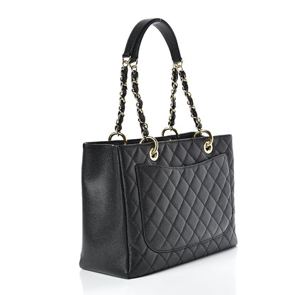 Chanel Caviar Quilted Grand Shopping Tote GST Black 3 of 10