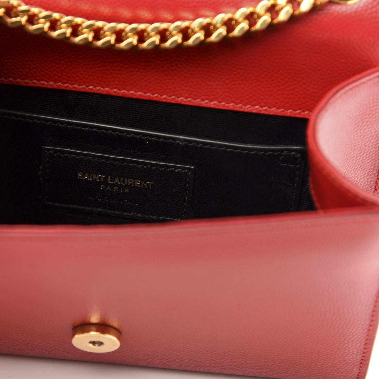 Grain De Poudre Small Monogram Kate Satchel Red