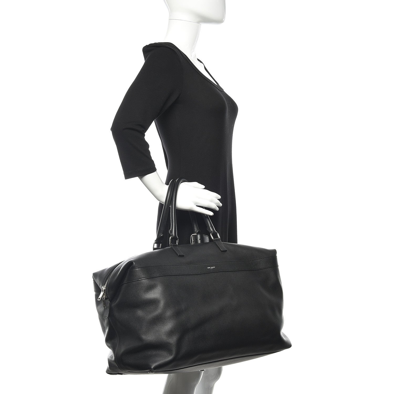 Saint Laurent Grain De Poudre Classic Duffle 24 Black 2 of 15