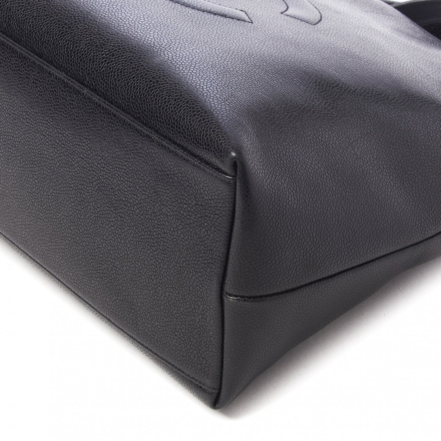 Caviar Large CC Shoulder Bag Black