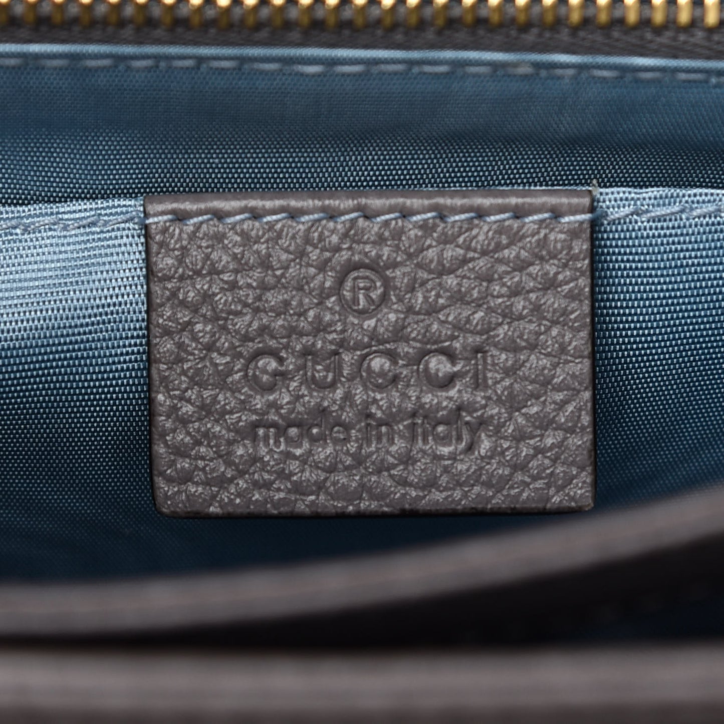 Grainy Calfskin Small Zumi Shoulder Bag Dusty Grey