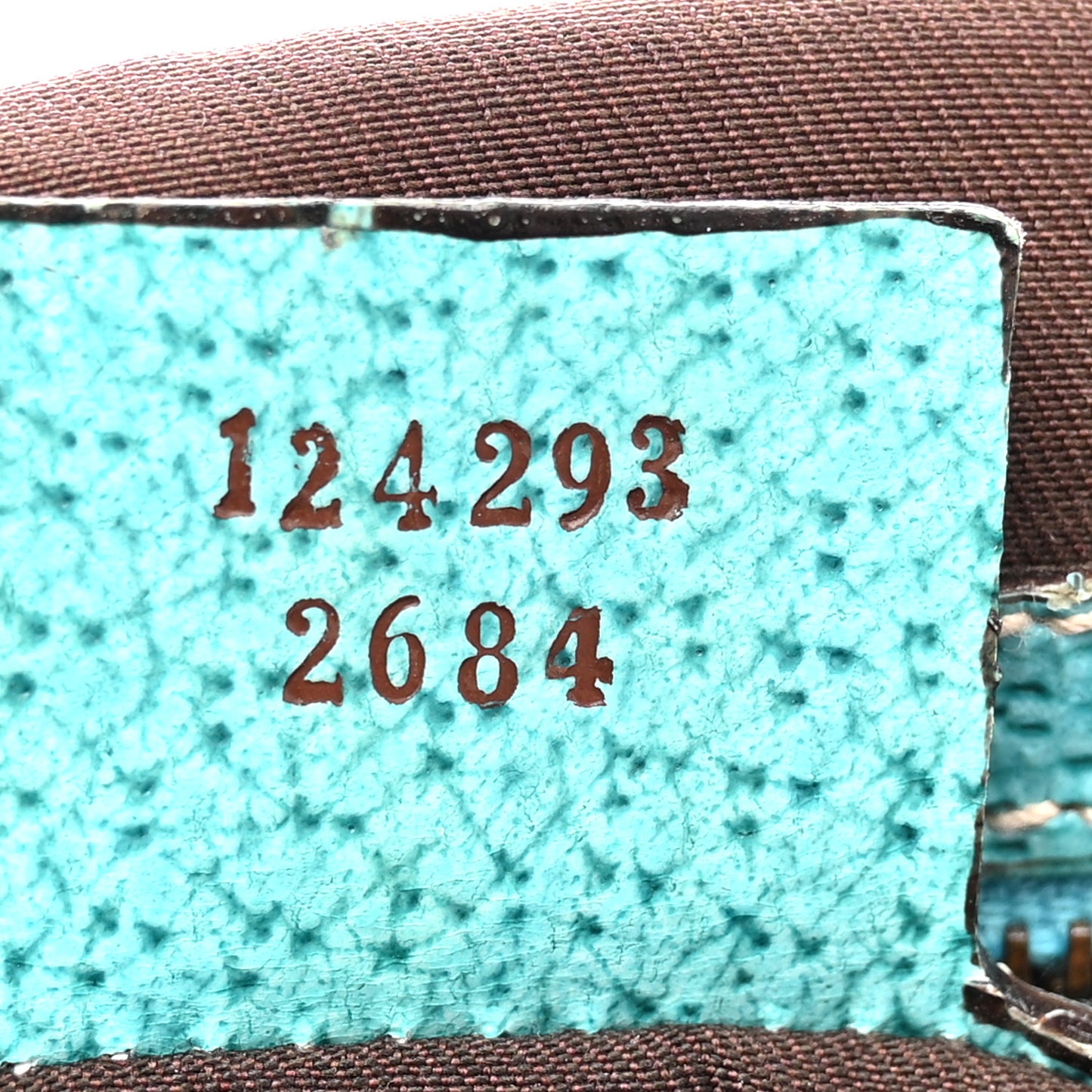 Monogram Bamboo Top Handle Bag Turquoise