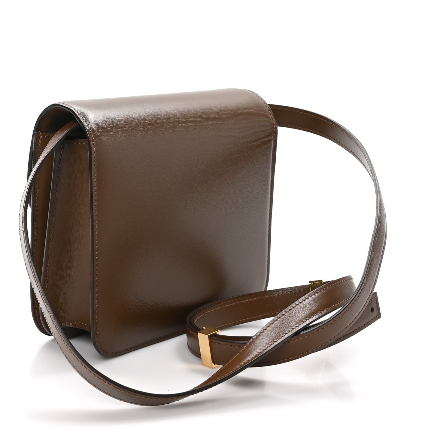 Box Calfskin Teen Classic Box Flap Bag Camel