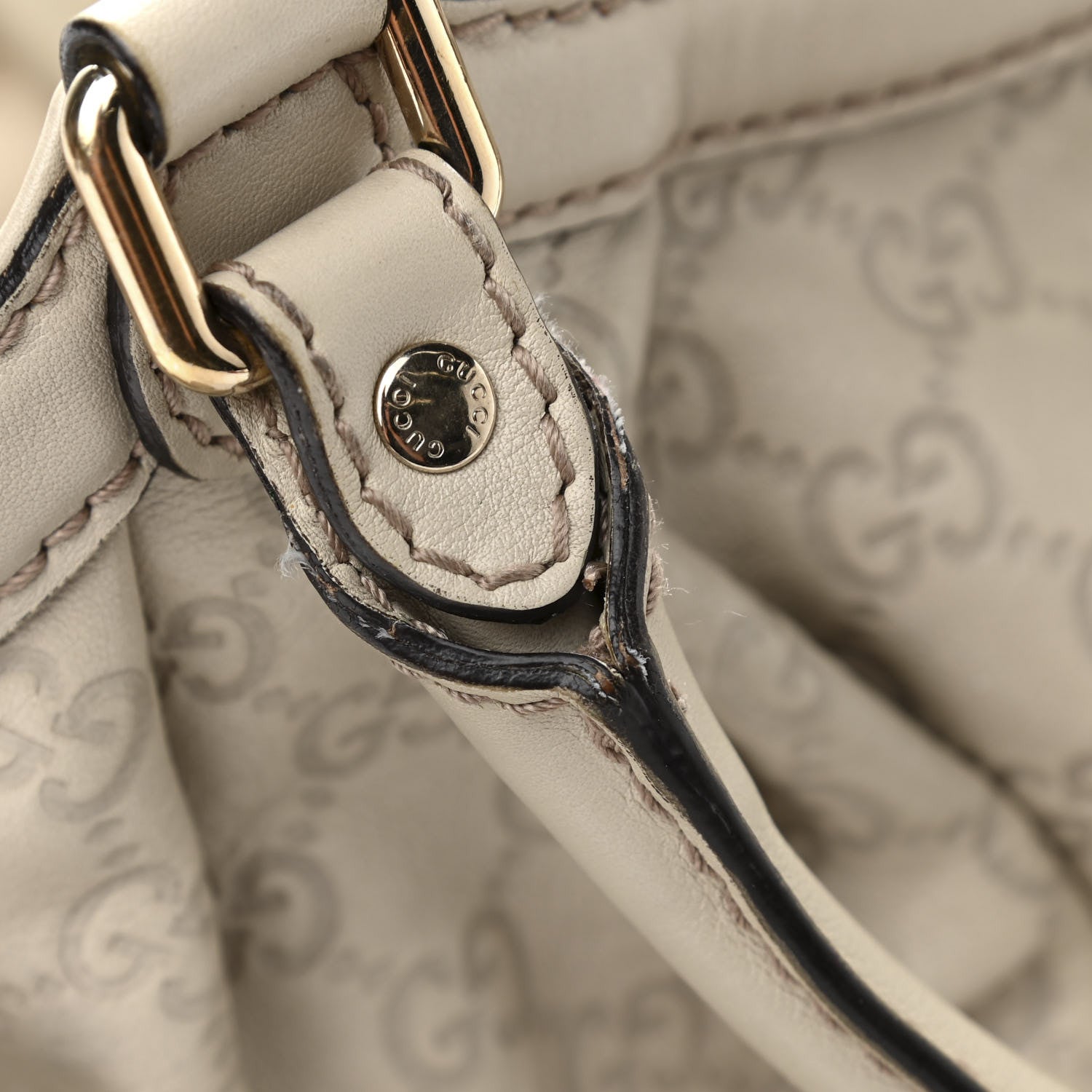 Gucci Guccissima Medium Sukey Tote Mystic White 17 of 22