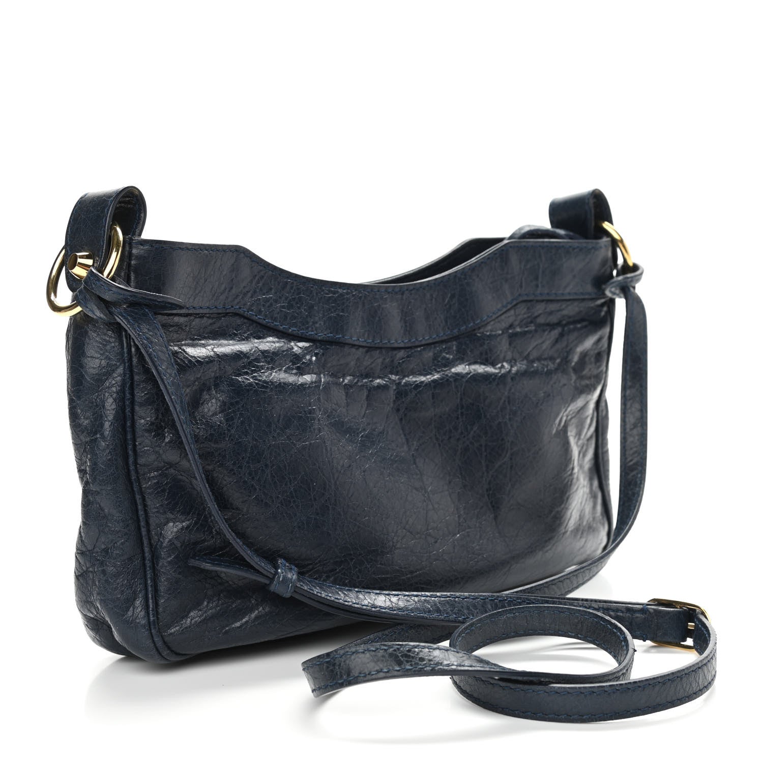Balenciaga Agneau Classic Silver Hardware Hip Bleu Obscur 3 of 10