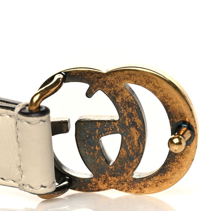 Gucci Calfskin Double G 20mm Belt 95 38 Mystic White 6 of 6