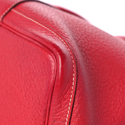 Hermes Vache Country Garden Party 36 MM Rouge Casaque 10 of 15