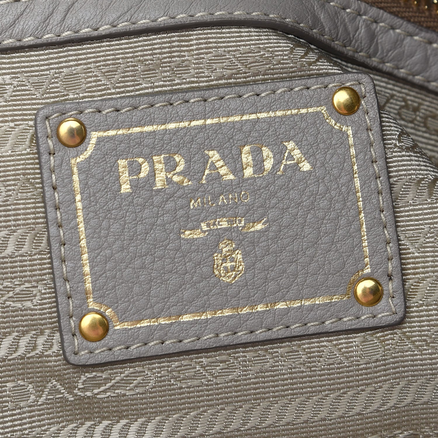 Prada Vitello Daino Chain Shoulder Bag Pomice 6 of 8