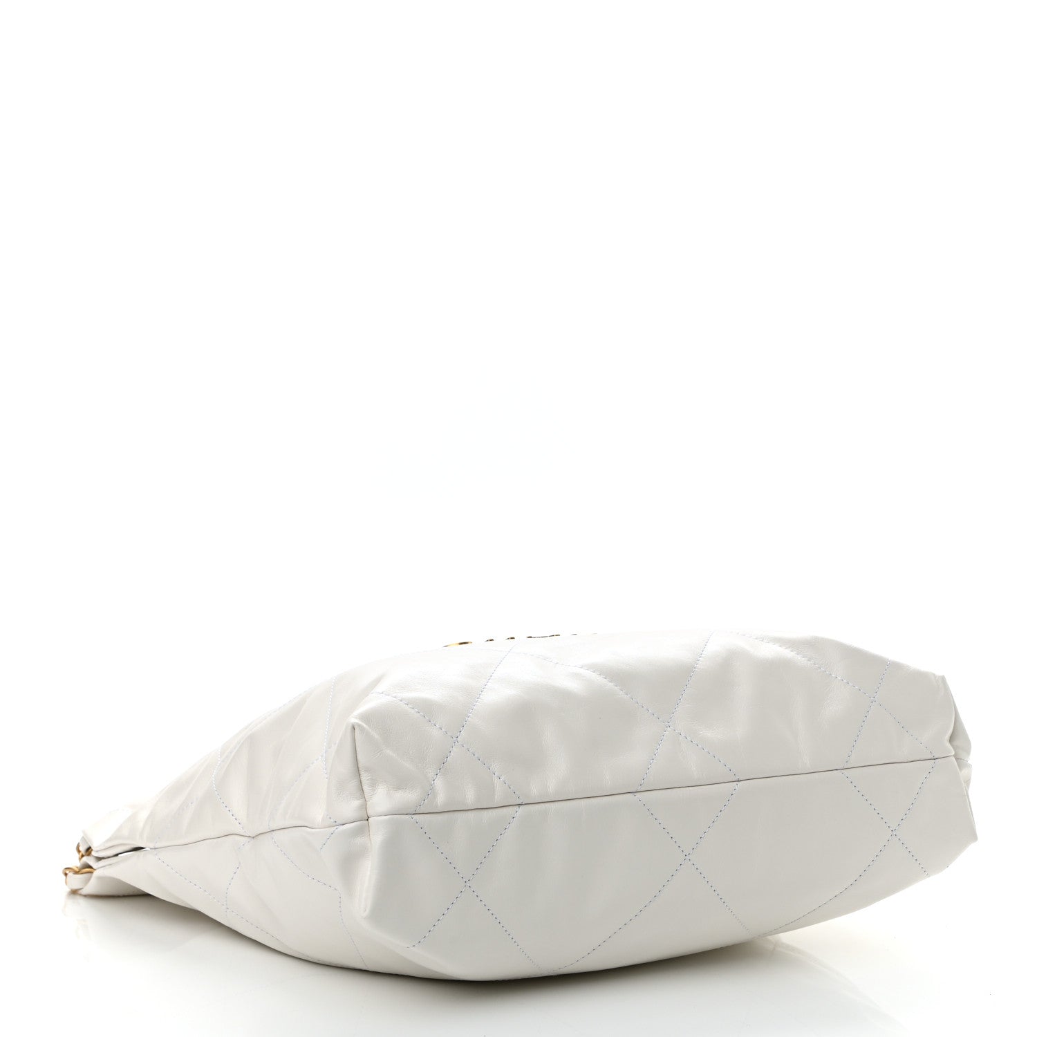 Chanel Shiny Calfskin Quilted Small Chanel 22 White 5 of 12