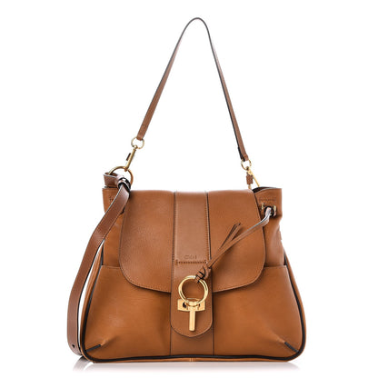 Chloe Grained Lambskin Medium Lexa Shoulder Bag Mustard Brown 1 of 9