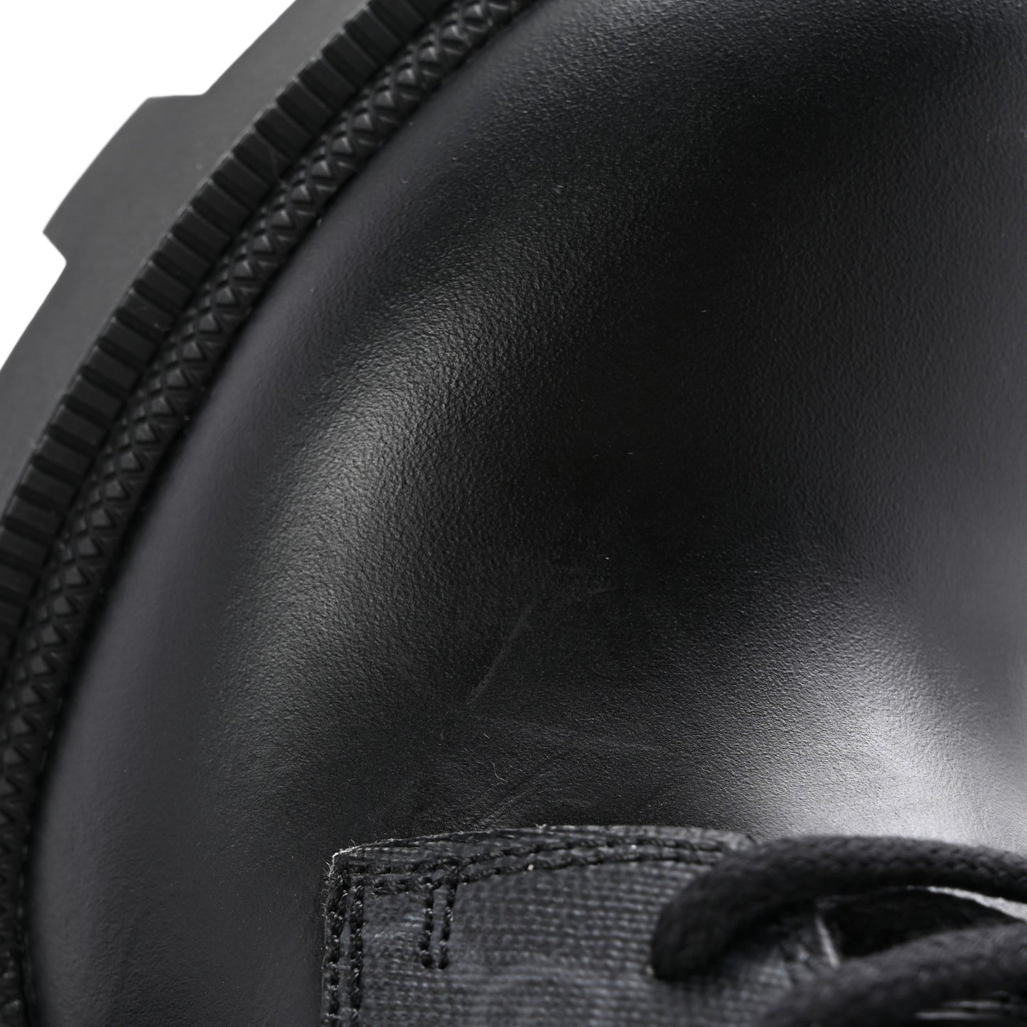 Apollo Calfskin GG Supreme Nappa Samoa Quilted Lace Up Ankle Boots 35 Black