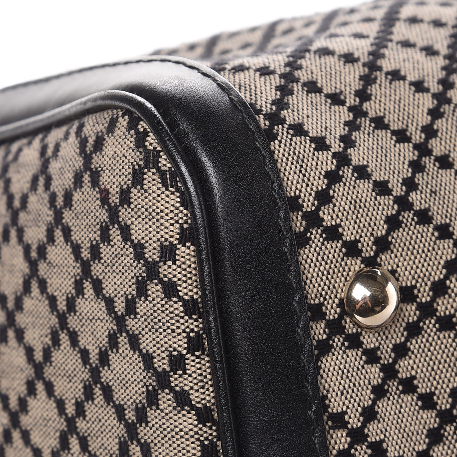 Gucci Diamante Vintage Web Medium Boston Black 11 of 15