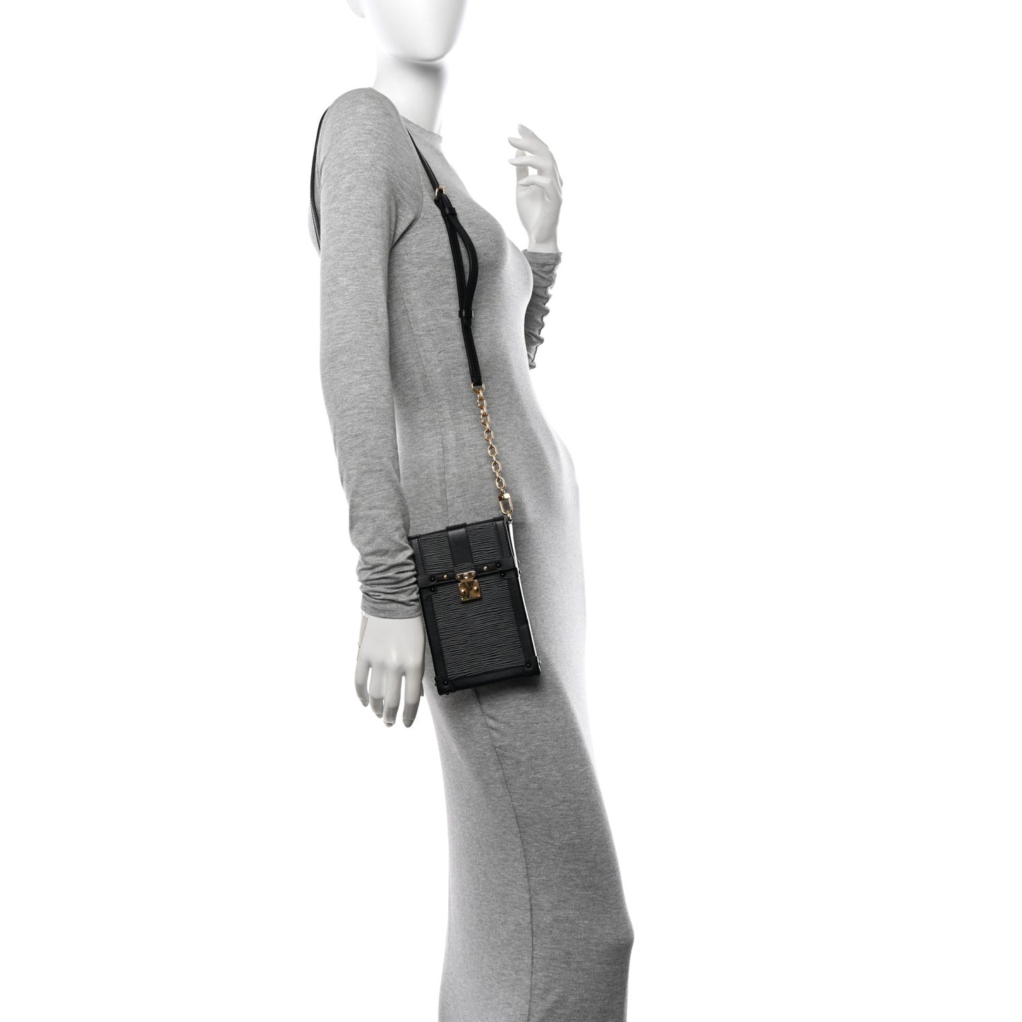Epi Pochette Trunk Verticale Black