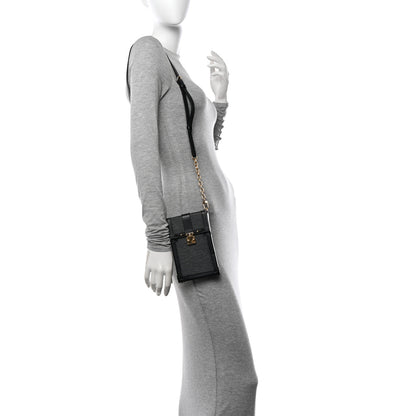 Louis Vuitton Epi Pochette Trunk Verticale Black 2 of 12