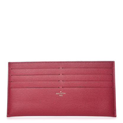 Louis Vuitton Calfskin Felicie Card Holder Insert Fuchsia 1 of 6