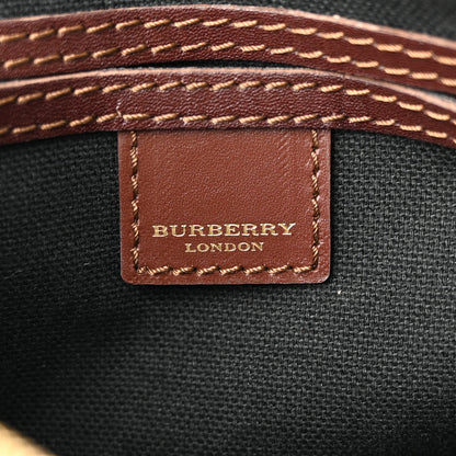 Burberry Haymarket Check Studded Bowler Brown 6 of 11
