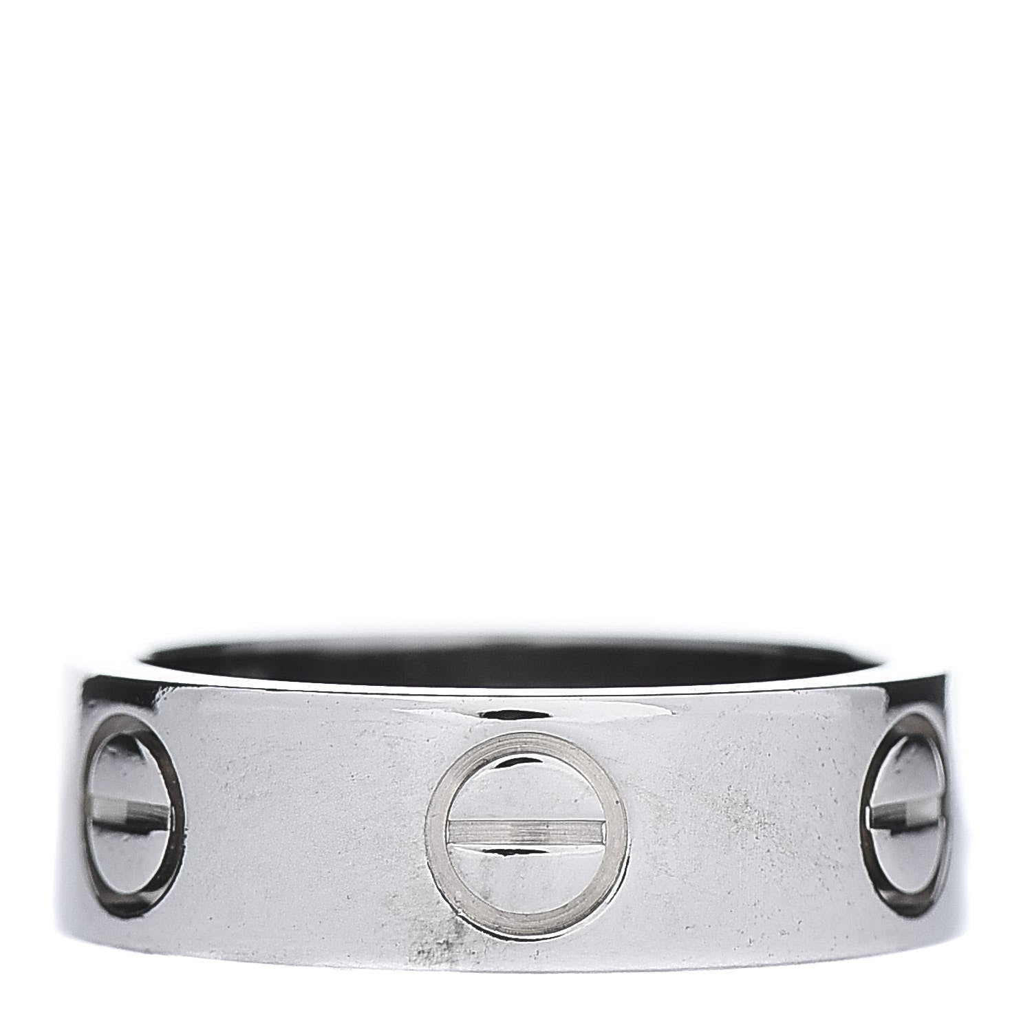 Cartier 18K White Gold 5.5mm LOVE Ring 47 4 1 of 5