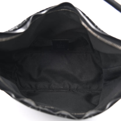 Gucci Suede Monogram Hobo Black 4 of 11