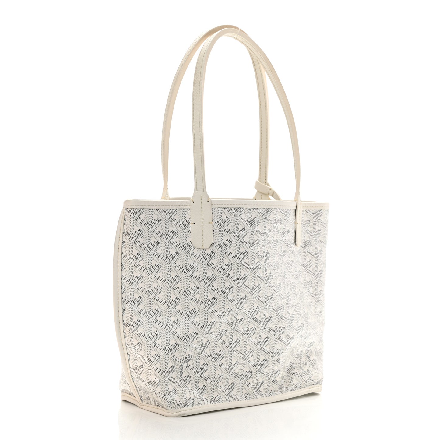 Goyardine Reversible Mini Anjou White