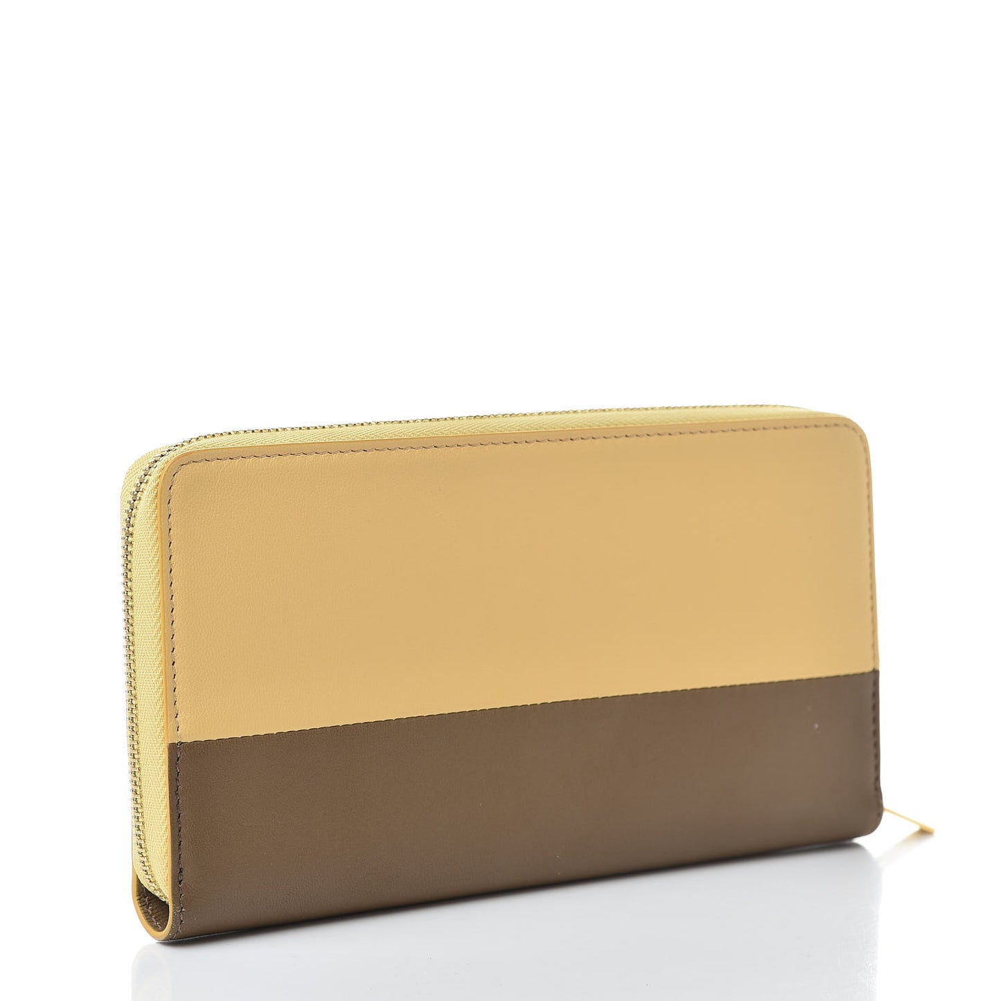 Lambskin Large Zip Around Multifunction Wallet Butter