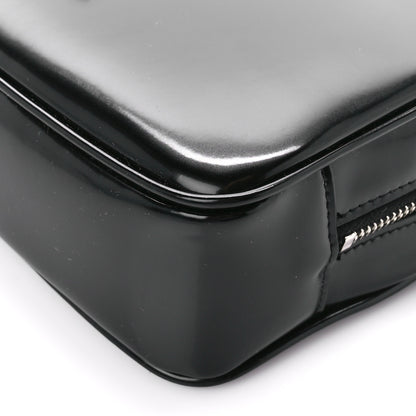 Saint Laurent Shiny Calfskin Monogram Mini Lou Camera Bag Black 10 of 11