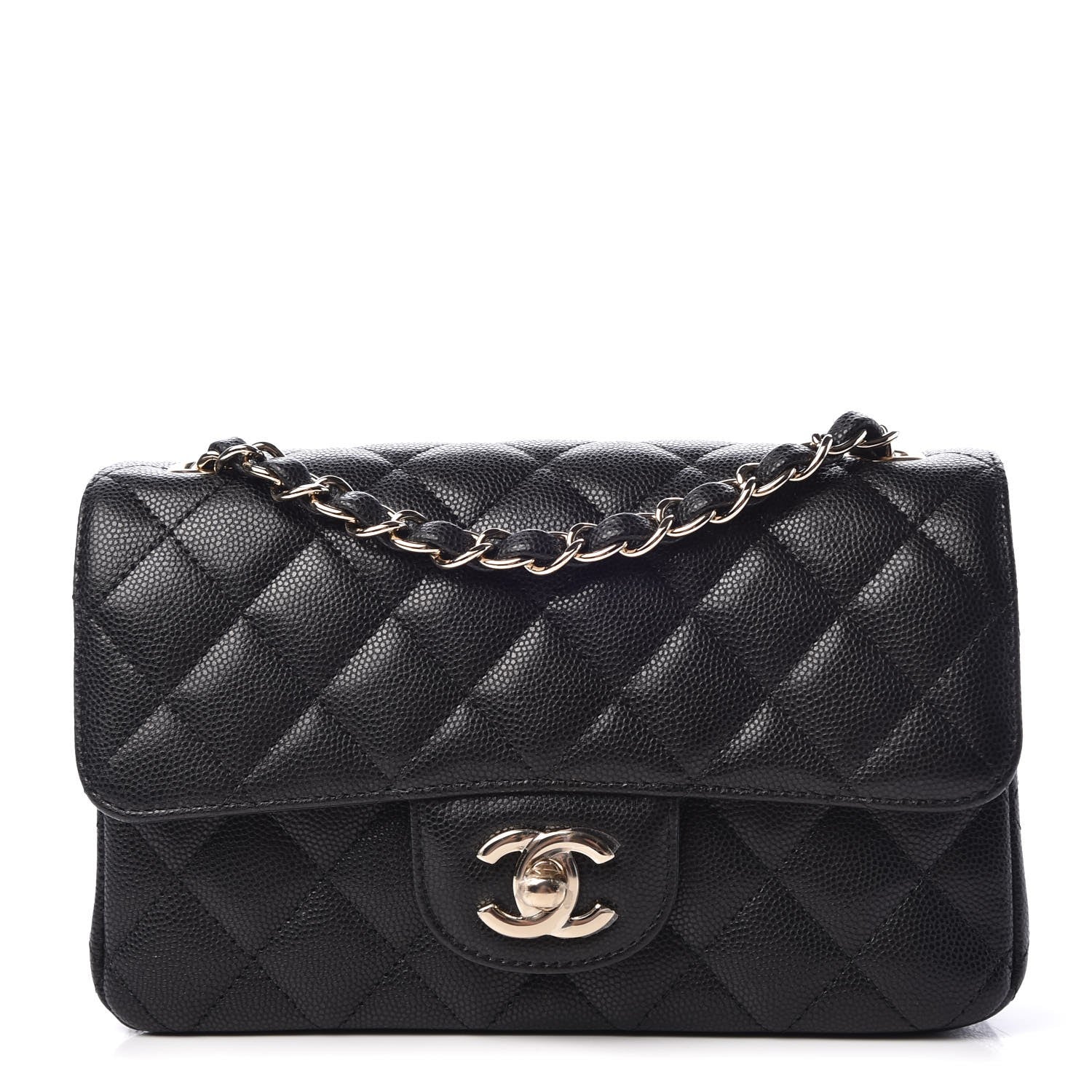 Chanel Caviar Quilted Mini Rectangular Flap Black 1 of 8