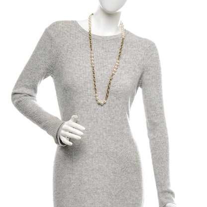 Chanel Pearl Chain Necklace Gold 2 of 4