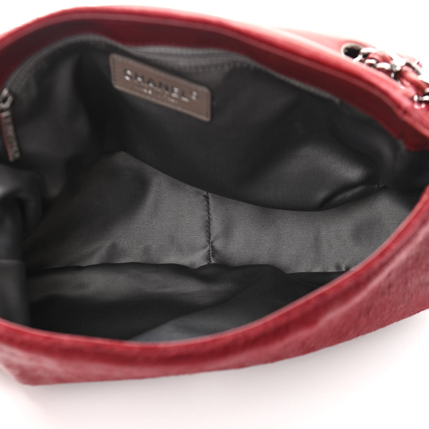 Pony Hair Sharpei Flap Tote Red