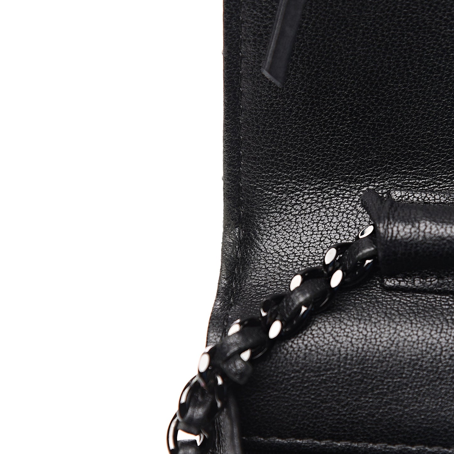 Sheepskin Chevron Reissue Wallet On Chain WOC So Black