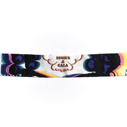 Hermes Silk Brides De Gala Shadow Twilly Black Jaune Multicolor 4 of 5