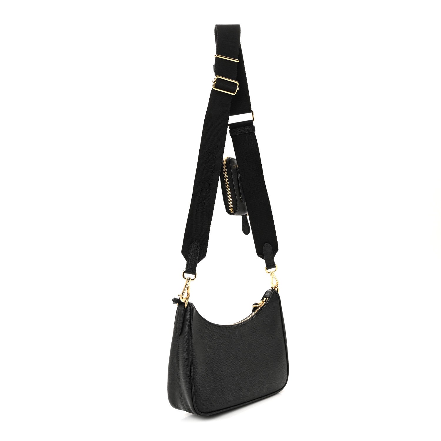 Prada Saffiano Lux Re-Edition 2005 Shoulder Bag Black 5 of 17