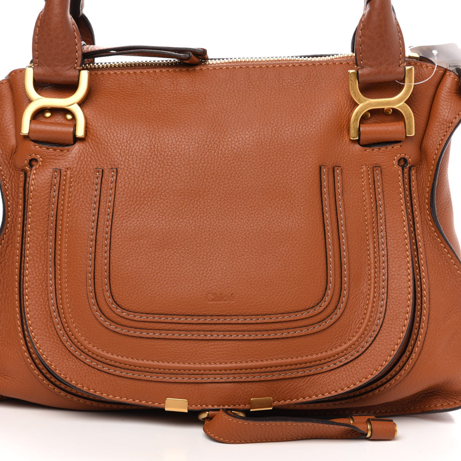 Chloe Calfskin Medium Marcie Satchel Tan 10 of 10