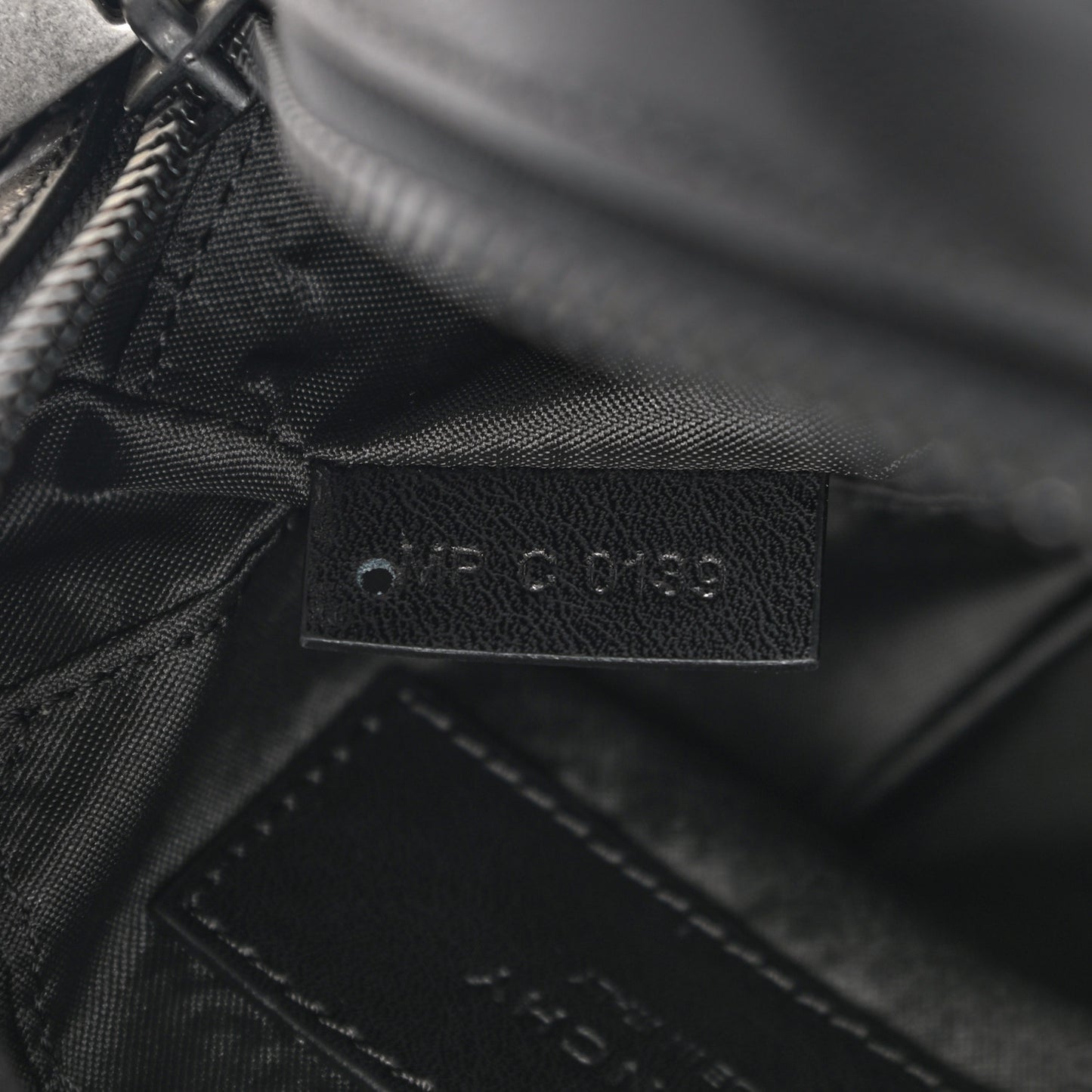 Calfskin MC3 Crossbody Bag Black White