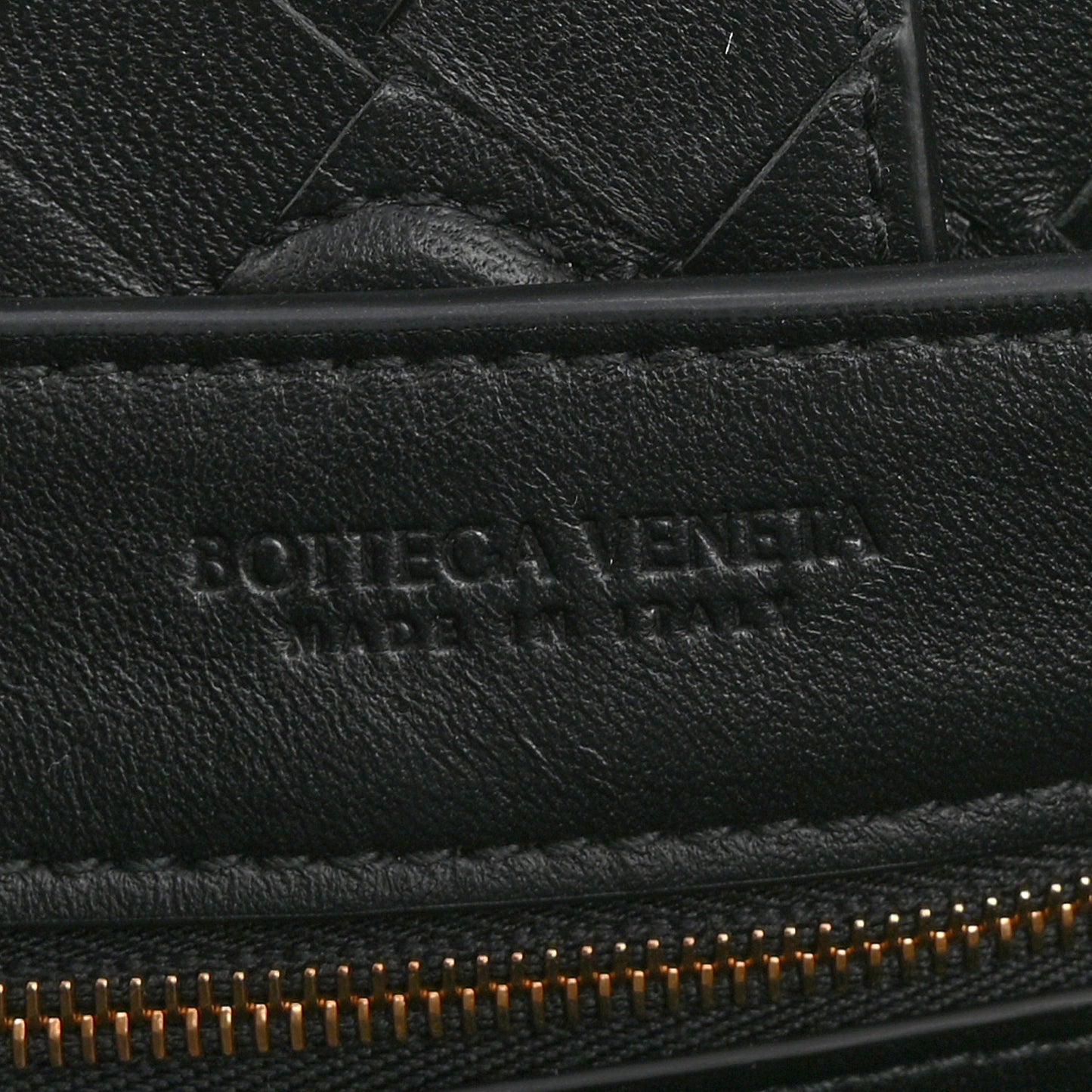 Nappa Intrecciato Small Andiamo Shoulder Bag Black