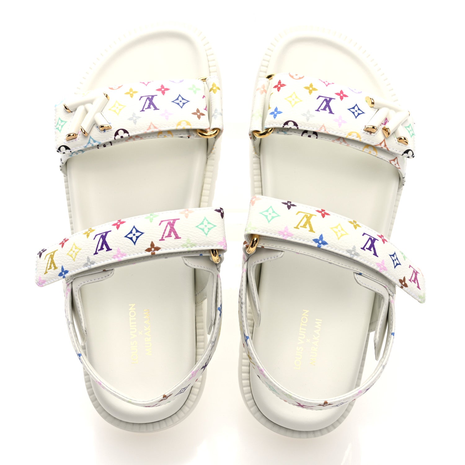 Louis Vuitton LV X TM Monogram Multicolor LV Sunset Flat Comfort Mule 39 White 2 of 9