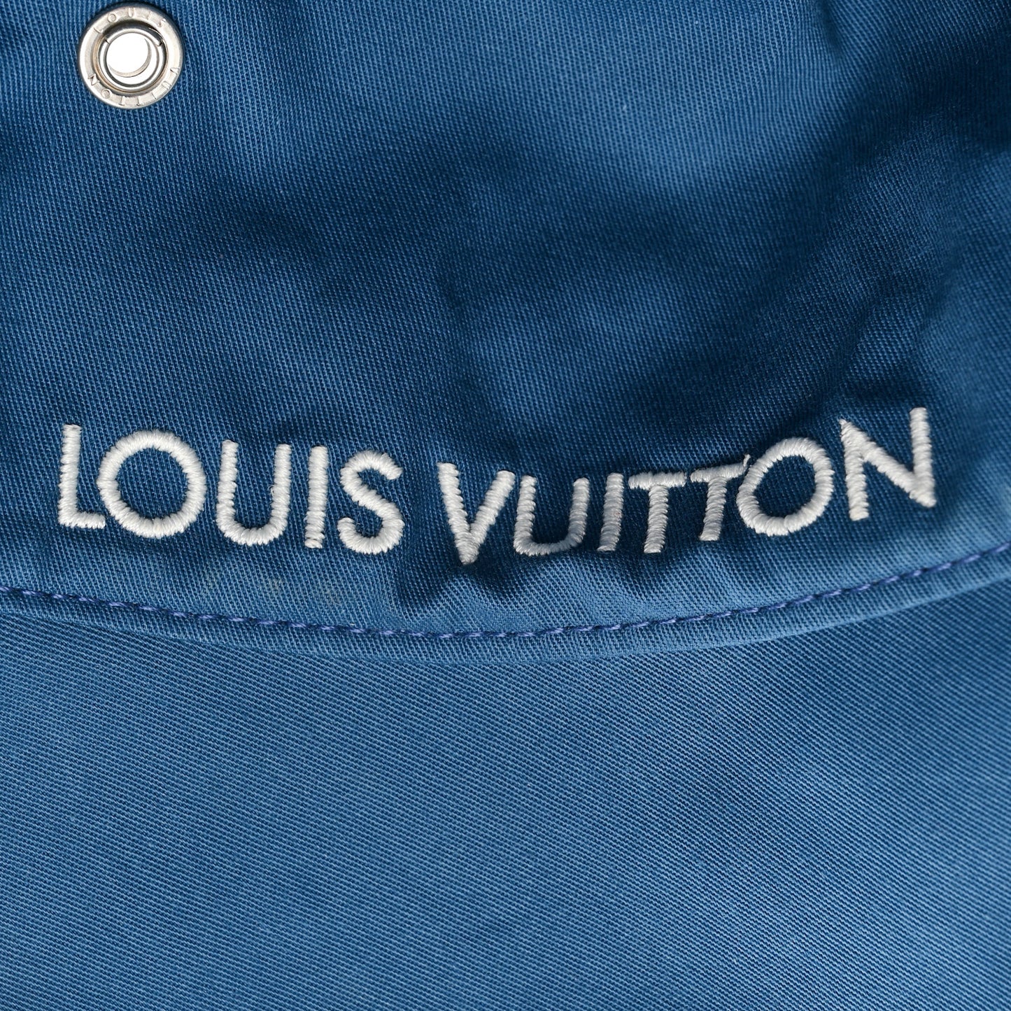 Monogram Denim Transformable Bob Bucket Hat Blue