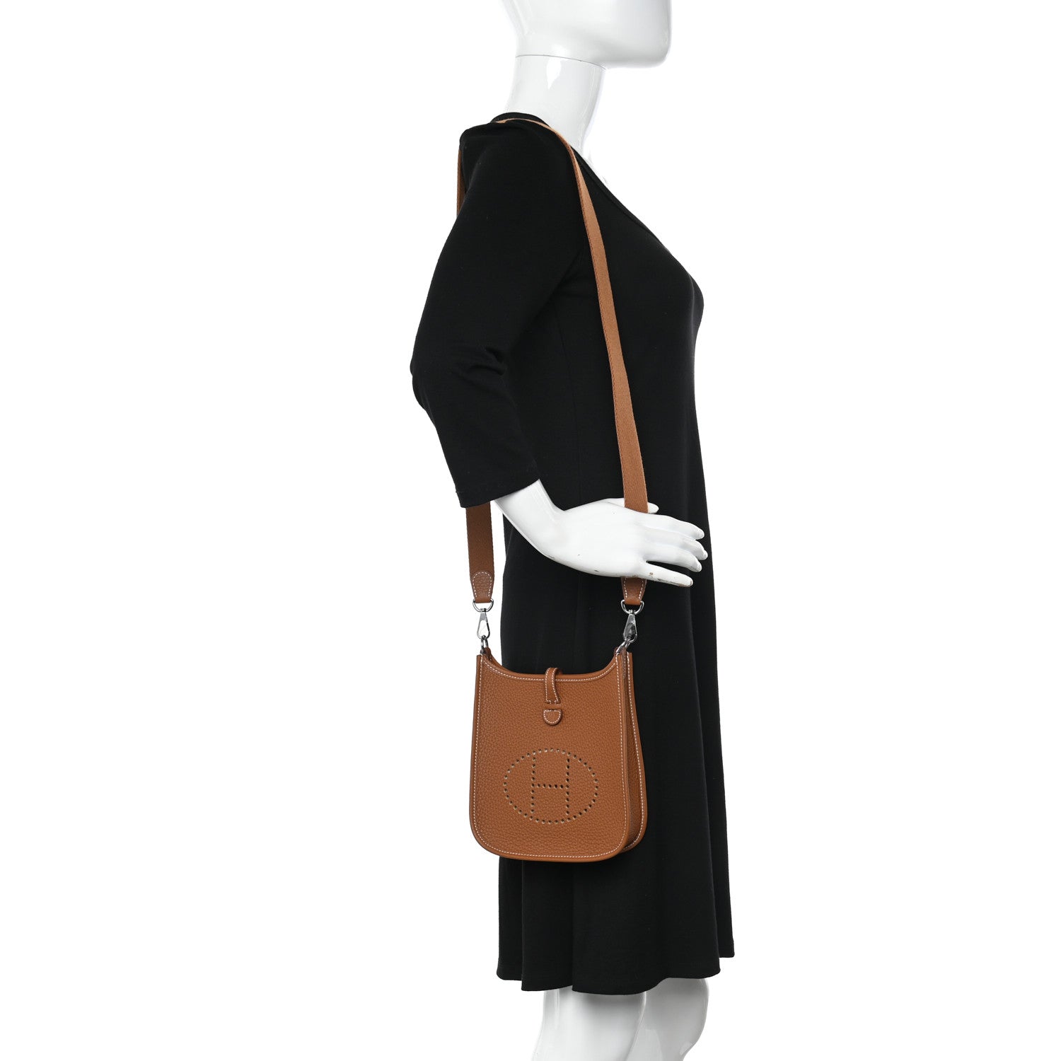 Hermes Taurillon Clemence Evelyne TPM Gold 2 of 11