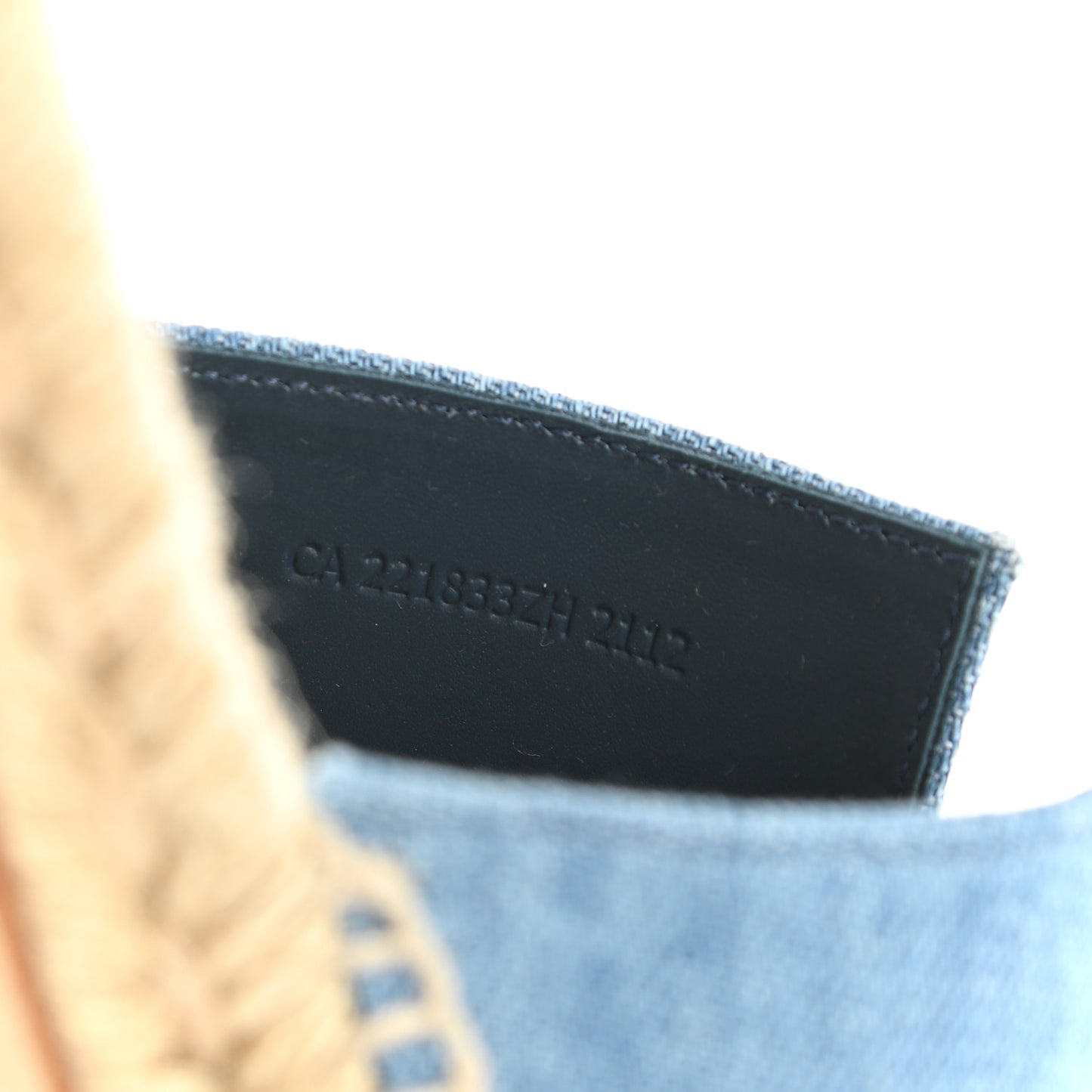 Denim Canvas Antigua Espadrille Sandals 40 Bleu Clair