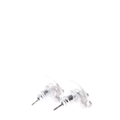 Chanel Crystal Mini Timeless CC Earrings Silver 3 of 7