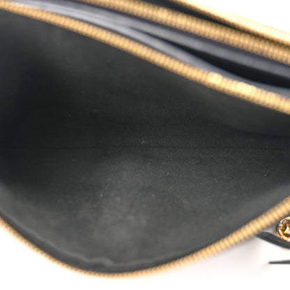 Louis Vuitton Empreinte Double Zip Pochette Black 5 of 12
