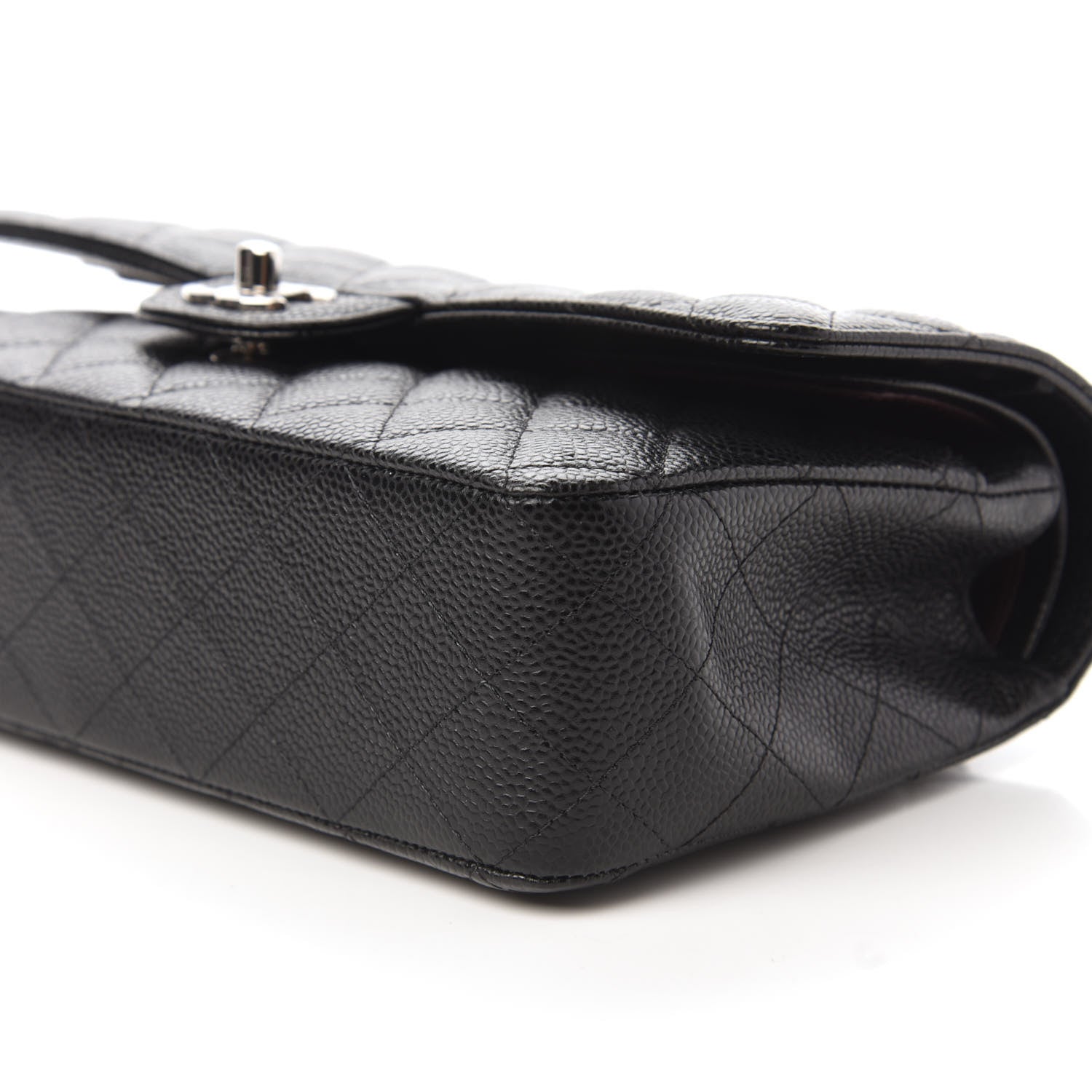 Chanel Caviar Quilted Medium Double Flap Black 7 of 11