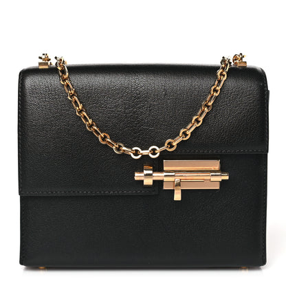 Hermes Chevre Mysore Mini Verrou Chaine Bag Black 1 of 12