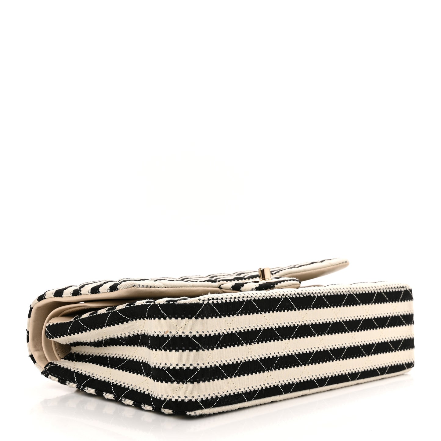 Jersey Quilted Medium Coco Sailor Flap Black White