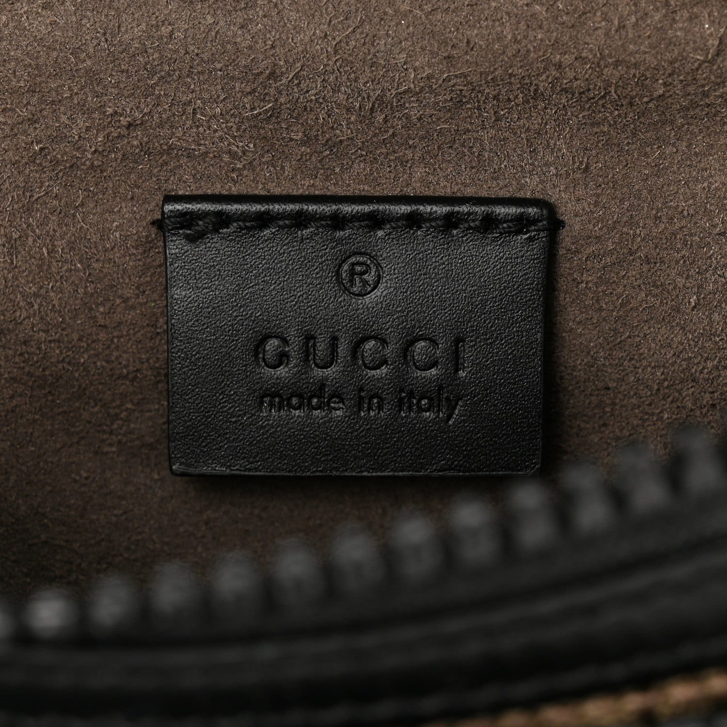 Gucci GG Supreme Monogram Belt Bag Black 6 of 11